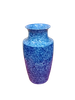 Vase 24cm - Bình hoa kim kê 24cm trắng phun hạt xanh
