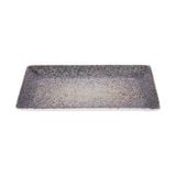  Ariel - Rectangular Plate 25 x 15cm - Dĩa chữ nhật 25 x 15cm xanh ngọc lòng phun hạt (matte) 