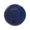 Saphir - Round Flat Plate 22cm - Dĩa tròn vành đứng 22cm xanh viền nâu tàn ong