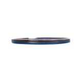  Saphir - Round Flat Plate 30cm - Dĩa tròn vành đứng 30cm xanh viền nâu tàn ong 