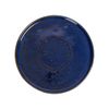 Saphir - Round Flat Plate 26cm - Dĩa tròn vành đứng 26cm xanh viền nâu tàn ong