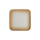  Ariel - Square Flat Plate 26cm - Dĩa vuông vành đứng 26cm xanh ngọc viền nâu (matte) (Sandy collection) 