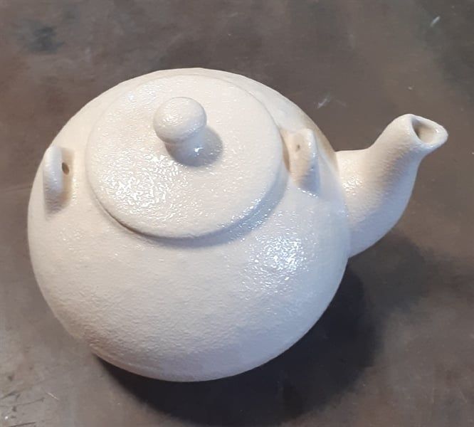  Beige - Teapot 550ml - Bình trà bầu 550ml màu be (Sandy collection) 