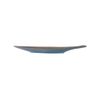  Aphrodite - Long Fish Plate 40.5cm - Dĩa cá dài 40.5cm xanh ngọc bích viền nâu (matte) 
