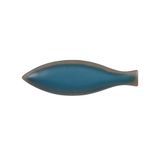  Aphrodite - Long Fish Plate 40.5cm - Dĩa cá dài 40.5cm xanh ngọc bích viền nâu (matte) 