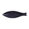Noir - Long Fish Plate 40.5cm - Dĩa cá dài 40.5cm đen không vệt