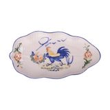 Cream - Banana Leaf Plate 37cm - Dĩa lá chuối cạn 37cm Sắc Màu Thôn Quê (Le Coq collection) 