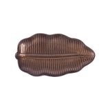  Ancient - Banana Leaf Plate 27cm - Dĩa lá chuối cạn 27cm nâu đồng 