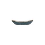  Aphrodite - Oval Chopstick Rest 6.5cm - Gác đũa oval dài 6.5cm xanh ngọc bích viền nâu phun hạt (matte) (Sandy collection) 
