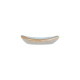  Ariel - Oval Chopstick Rest 6.5cm - Gác đũa oval dài 6.5cm xanh ngọc viền nâu (matte) (Sandy collection) 
