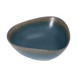  Aphrodite - Triangle Bowl 18cm - Tô tam giác 18cm xanh ngọc bích viền nâu (matte) 
