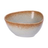  Ariel - Triangle Bowl 14cm - Tô tam giác 14cm xanh ngọc viền nâu (matte) (Sandy collection) 