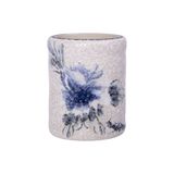 The 1980's - Toothpick Holder 5 x 6cm - Hũ tăm 5 x 6cm hoa văn thập niên 80 
