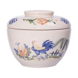 Cream - Bowl w/ Lid 17cm - Thố có nắp 17cm Sắc Màu Thôn Quê (Le Coq collection) 