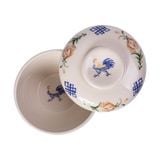  Cream - Bowl w/ Lid 17cm - Thố có nắp 17cm Sắc Màu Thôn Quê (Le Coq collection) 