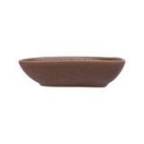  Cocoa - Oval Plate 13 x 9cm - Dĩa oval 13 x 9cm nâu trổ (matte) 