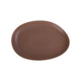  Cocoa - Long Plate 33 x 23cm - Dĩa dài 33 x 23cm nâu trổ (matte) 