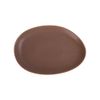  Cocoa - Long Plate 33 x 23cm - Dĩa dài 33 x 23cm nâu trổ (matte) 