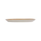  Ariel - Oval Plate 42 x 27cm - Dĩa oval 42 x 27cm xanh ngọc viền nâu (matte) (Sandy collection) 