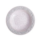  Corail - Soup Plate 23cm - Dĩa súp 23cm xám phun san hô kem lòng trắng 