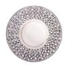  Blanche - Soup Plate 23cm - Dĩa bay 23cm vành tre đan lộc phát đen lòng trắng 