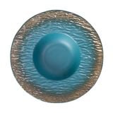  Aphrodite - Soup Plate 23cm - Dĩa bay 23cm vành vân đá xanh ngọc bích viền nâu (matte) 