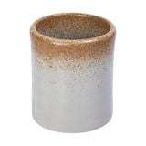  Ariel - Toothpick Holder 5.5 x 6.5cm - Hũ tăm 5.5 x 6.5cm xanh ngọc viền nâu (matte) (Sandy collection) 
