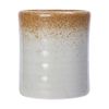  Ariel - Toothpick Holder 5.5 x 6.5cm - Hũ tăm 5.5 x 6.5cm xanh ngọc viền nâu (matte) (Sandy collection) 