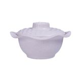  Blanche Neige - Bowl w/ Lid 17 x 8cm - Thố cá nhân sen có nắp 17 x 8cm tuyết trắng (matte) 