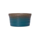  Aphrodite - Sauce Dish 9 x 4.5cm - Chén sốt sọc tròn 9 x 4.5cm xanh ngọc bích viền nâu (matte) 