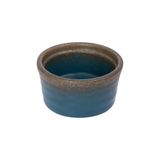  Aphrodite - Sauce Dish 9 x 4.5cm - Chén sốt sọc tròn 9 x 4.5cm xanh ngọc bích viền nâu (matte) 