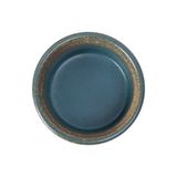  Aphrodite - Sauce Dish 9 x 4.5cm - Chén sốt sọc đứng 9 x 4.5cm xanh ngọc bích viền nâu (matte) 