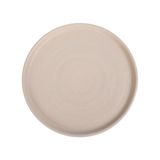  Beige - Round Flat Plate 26cm - Dĩa tròn vành đứng 26cm màu be (Sandy collection) 