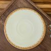 Ariel - Show Plate 26cm - Dĩa bằng 26cm xanh ngọc viền xanh lá (matte)