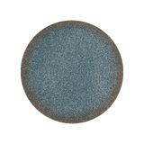  Aphrodite - Show Plate 30.5cm - Dĩa bằng 30.5cm xanh ngọc bích viền nâu phun hạt (matte) (Sandy collection) 