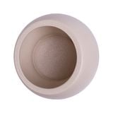  Beige - Slant Condiment Bowl 18 x 14.5cm - Hũ gia vị miệng xéo 18 x 14.5cm màu be (Sandy collection) 