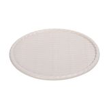  Beige - Round Plate 18cm - Dĩa tròn đan tre 18cm màu be (Bamboo collection) 