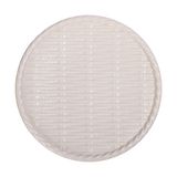  Beige - Round Plate 24.5cm - Dĩa tròn đan tre 24.5cm màu be (Bamboo collection) 