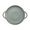 Chlorite - 2-handle Pan 28cm - Chảo 2 quai đan tre 28cm xanh lá đậm trổ (matte) (Bamboo collection)