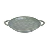  Chlorite - 2-handle Pan 28cm - Chảo 2 quai đan tre 28cm xanh lá đậm trổ (matte) (Bamboo collection) 
