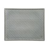  Chlorite - Rectangular Plate 24.5 x 19.5cm - Dĩa chữ nhật đan tre 24.5 x 19.5cm xanh lá đậm trổ (matte) (Bamboo collection) 