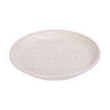  Beige - Deep Plate 22cm - Dĩa sâu đan tre 22cm màu be (Bamboo collection) 
