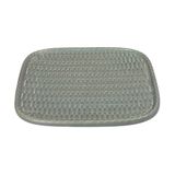  Chlorite - Square Plate 26cm - Dĩa vuông đan tre 26cm xanh lá đậm trổ (matte) (Bamboo collection) 