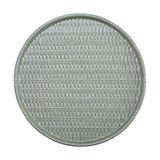  Chlorite - Round Flat Plate 22cm - Dĩa tròn vành đứng đan tre 22cm xanh lá đậm trổ (matte) (Bamboo collection) 