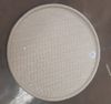Beige - Round Flat Plate 22cm - Dĩa tròn vành đứng đan tre 22cm màu be (Bamboo collection)