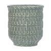  Chlorite - Mug 8 x 9cm - Ly nước đan tre 8 x 9cm xanh lá đậm trổ (matte) (Bamboo collection) 