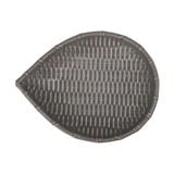  Chlorite - Leaf Plate 26cm - Dĩa lá đan tre 26cm xanh lá đậm trổ (matte) (Bamboo collection) 