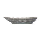  Chlorite - Leaf Plate 19cm - Dĩa lá đan tre 19cm xanh lá đậm trổ (matte) (Bamboo collection) 