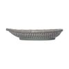  Chlorite - Leaf Plate 19cm - Dĩa lá đan tre 19cm xanh lá đậm trổ (matte) (Bamboo collection) 