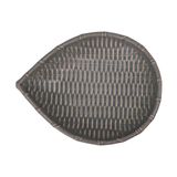  Chlorite - Leaf Plate 22cm - Dĩa lá đan tre 22cm xanh lá đậm trổ (matte) (Bamboo collection) 